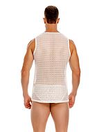 Men's tank top, knit net